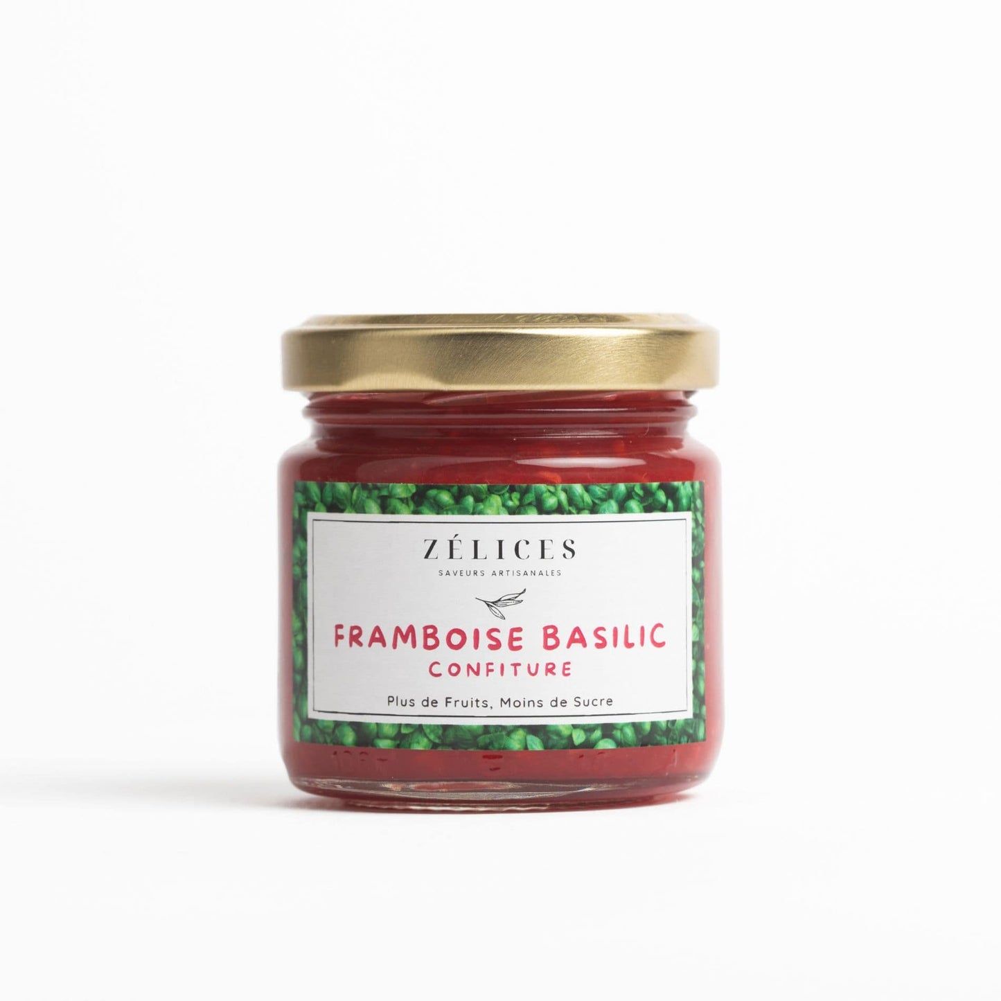 confiture framboise basilic