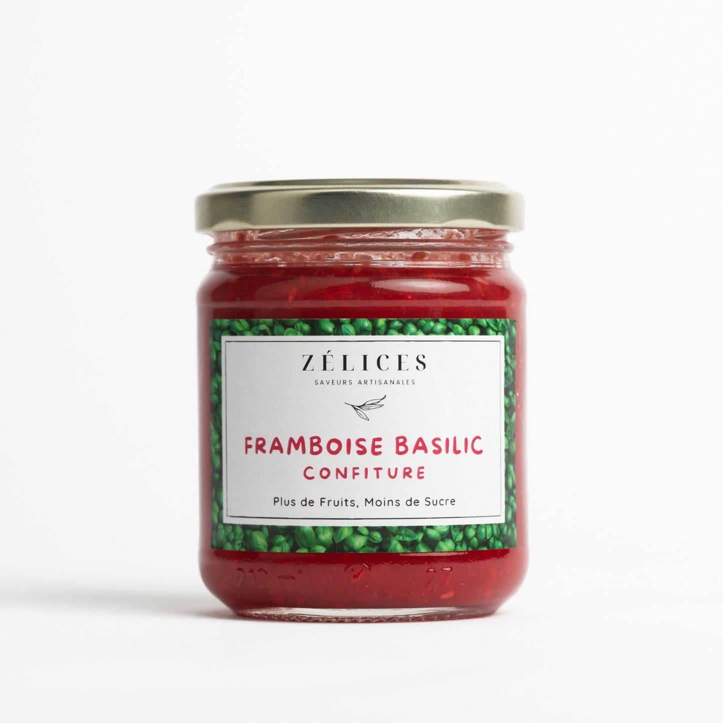 confiture framboise basilic