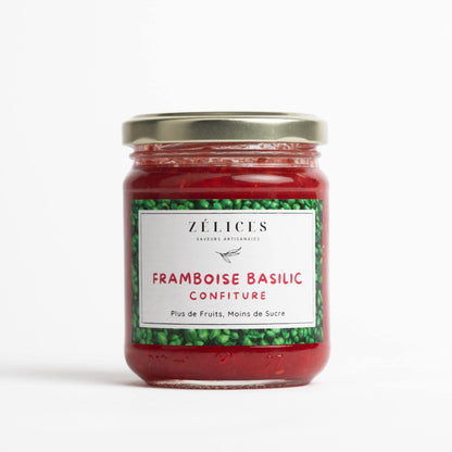 confiture framboise basilic